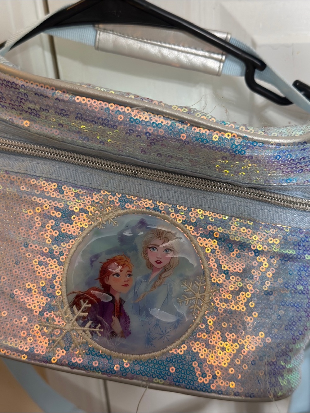 Disney Frozen Sequin Kids Crossbody Bag – Iridescent Silver